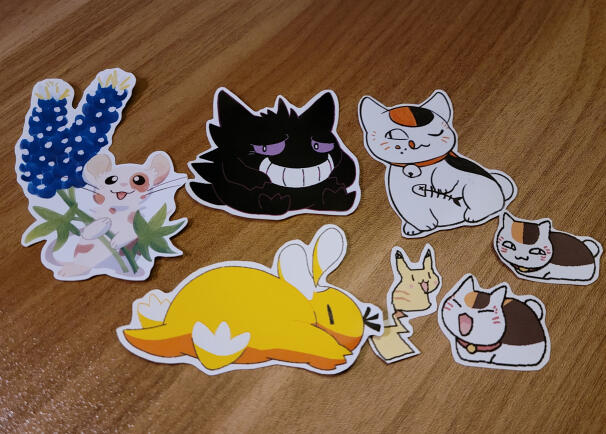 Stickers I made from my own art!